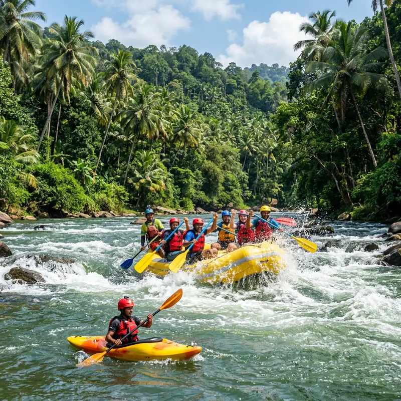 Kayaking and white water rafting